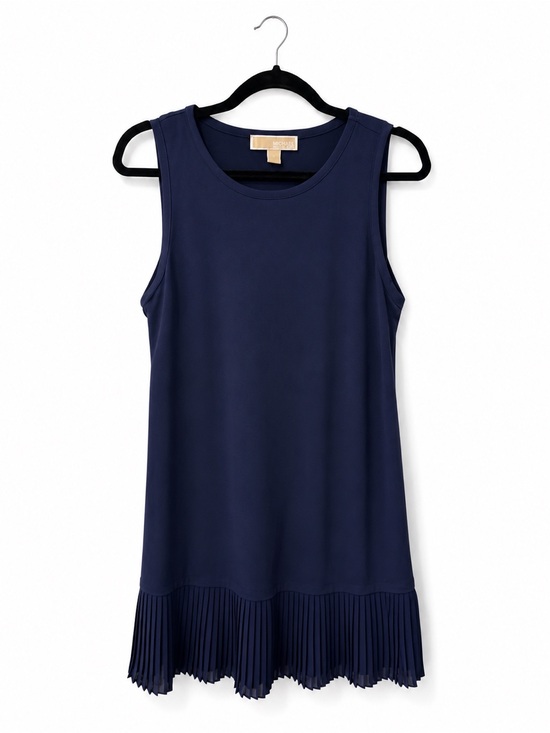 MICHAEL Michael Kors Dresses & Skirts - MICHAEL Michael Kors medium Navy Sleeveless Pleated-Hem Tank dress